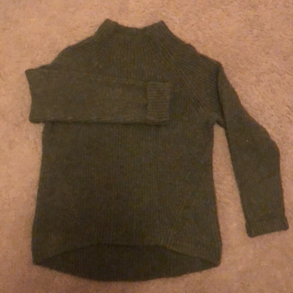 Madewell Army Green Turtle Neck Sweater - medium